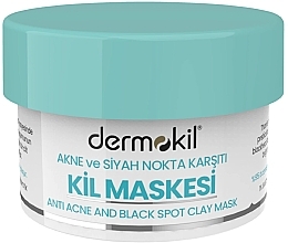 Глиняная маска для лица против прыщей и черных точек - Dermokil Anti-Acne And Black Spot Clay Mask — фото N1