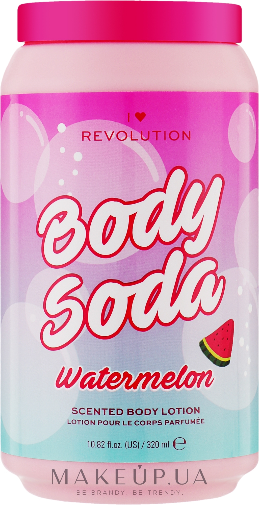 Лосьйон для тіла з ароматом кавуна - I Heart Revolution Body Soda Watermelon Scented Body Lotion — фото 320ml