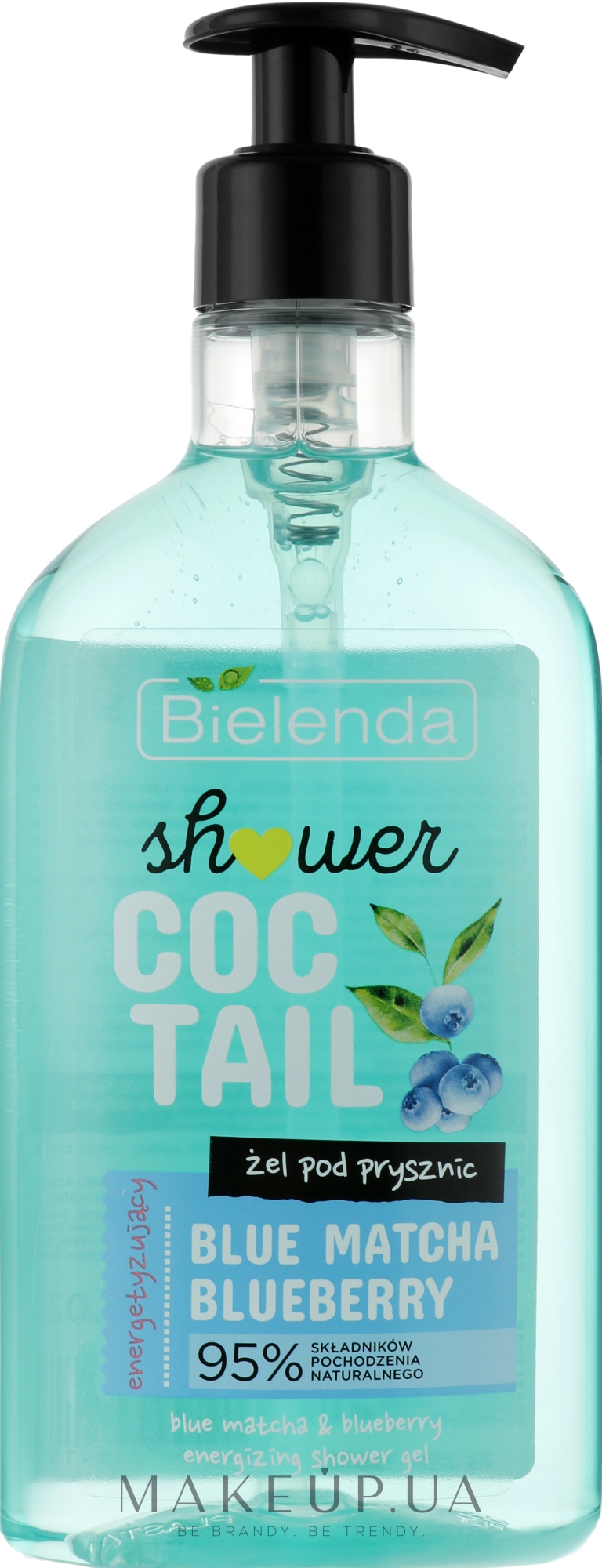 Гель для душу "Чорниця" - Bielenda Coctail Shower Blue Matcha Blueberry — фото 400ml