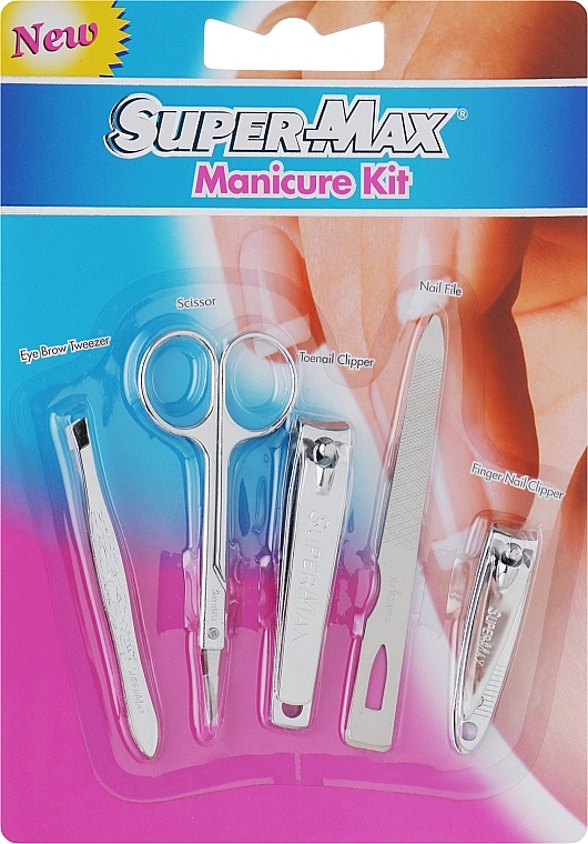 Набор маникюрный, 5 предметов - Super-Max Manicure Set  — фото N1