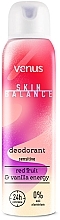 Парфумерія, косметика Дезодорант-спрей для тіла "Червоні фрукти і ваніль" - Venus Skin Balance Red Fruit & Vanilla Energy Deodorant