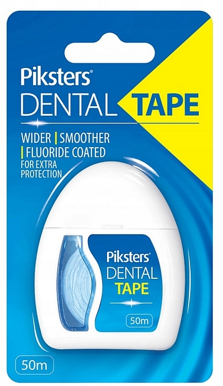 Зубная лента, 50 м - Piksters Dental Tape Floss With Fluoride 50m — фото N1