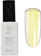 Парфумерія, косметика Топове покриття для нігтів  - Peggy Sage Top Finish Glitter Gold I-Lak