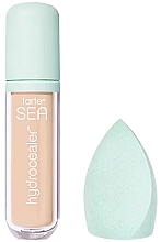 Духи, Парфюмерия, косметика Набор - Tarte Cosmetics Hydrocealer Concealer 14N + Sponge Duo (concealer/6ml+sponge)