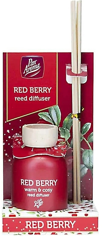 Аромадифузор "Червоні ягоди" - Pan Aroma Red Berry Reed Diffuser — фото N1