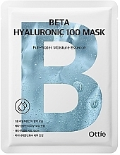 Тканевая увлажняющая маска - Ottie Beta Hyaluronic 100 Mask — фото N1
