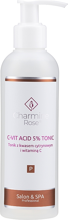 Тонік з лимонною кислотою і вітаміном C - Charmine Rose C-Vit Acid 5% — фото N1