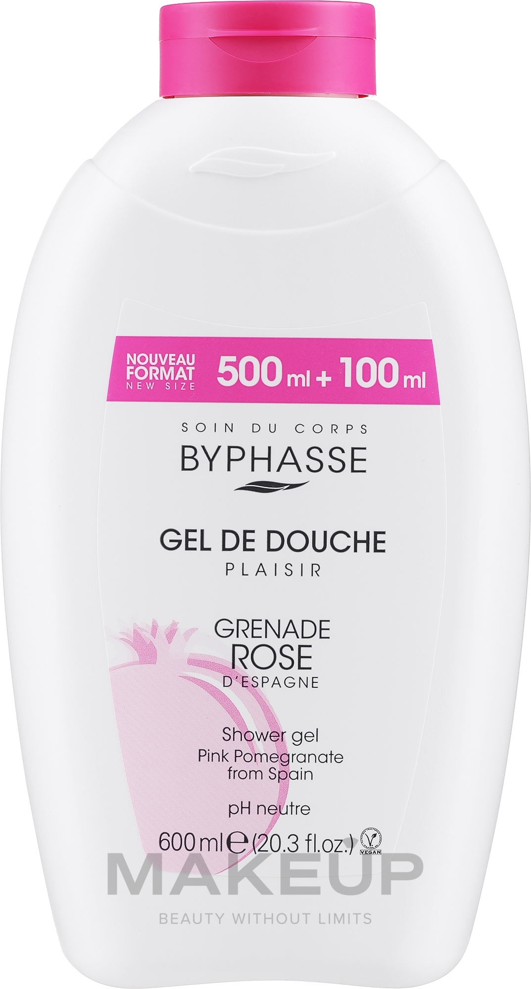Гель для душа - Byphasse Plaisir Shower Gel Pink Pomegranate  — фото 600ml