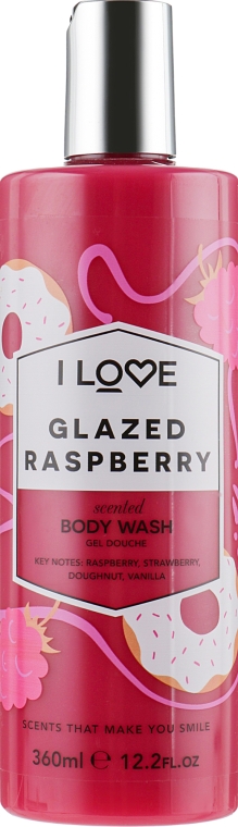 Гель для душа «Глазурованная малина» - I Love Glazed Raspberry Body Wash — фото N1