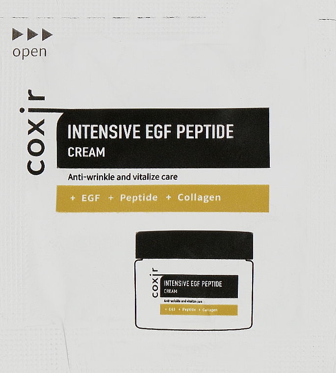 Интенсивный антивозрастной пептидный крем - Coxir Intensive EGF Peptide Cream (пробник) — фото N1