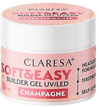 Моделирующий гель для ногтей - Claresa Soft & Easy Builder Gel UV/LED Champagne — фото N1