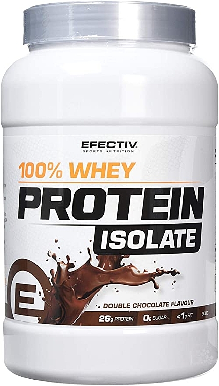 Изолят сывороточного протеина "Двойной шоколад" - Efectiv Nutrition 100% Whey Protein Isolate Double Chocolate — фото N1