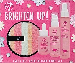 Духи, Парфюмерия, косметика Набор - W7 Brighten Up (serum/30ml+mist/75ml+wave/60ml + disc/1pcs)