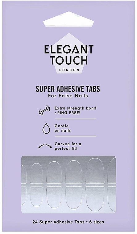 Суперадгезивные наклейки для ногтей - Elegant Touch Super Adhesive Tabs — фото N1
