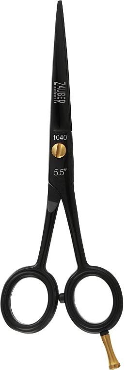 Ножницы для стрижки волос, черные, 1040 - Zauber 5.5 — фото N1