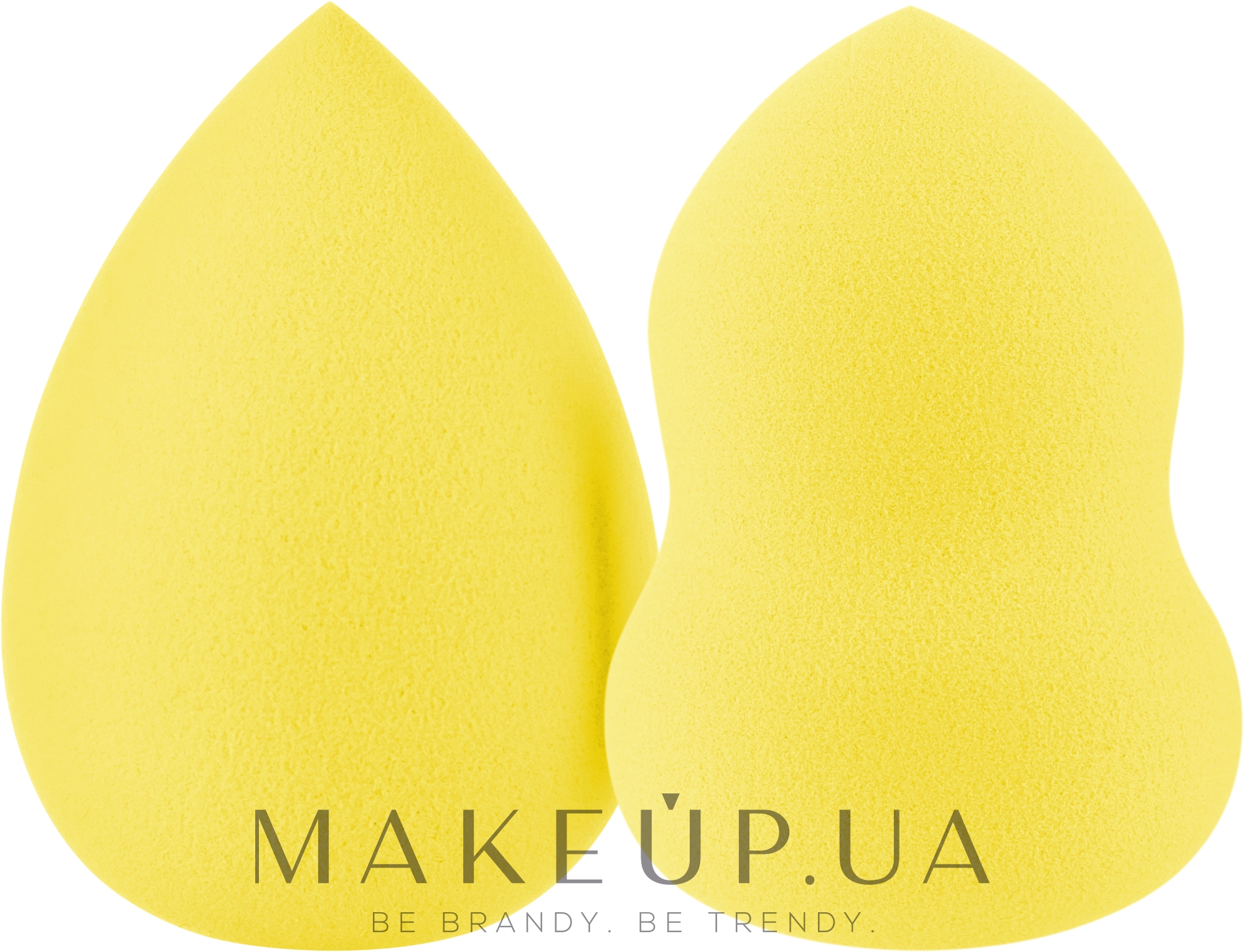 Набор спонжей для макияжа "Груша + капля" PF-71, желтый - Puffic Fashion — фото 2шт