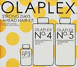 Парфумерія, косметика Набір - Olaplex Strong Days Ahead Hair Kit (h/elixir/50ml + h/shm/250ml + h/cond/250ml)