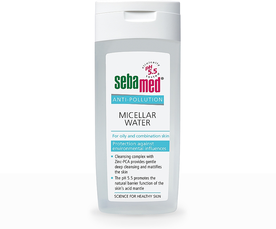 Мицеллярная вода для жирной и комбинированной кожи - Sebamed Anti-Pollution Micellar Water For Oily to Combination Skin — фото N1