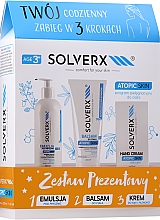 Парфумерія, косметика Набір - Solverx Atopic Skin (sh/emul/250ml + b/balm/200ml + h/cr/50ml)