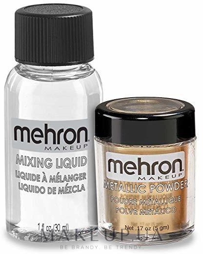 Набор - Mehron (m/liquid/30ml + powder/5g) — фото Gold