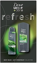 Парфумерія, косметика Набір - Dove Men + Care Refresh Set (sh/gel/400ml + deo/150ml)