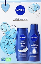 Духи, Парфюмерия, косметика Набор - NIVEA Feel Good (sh/gel/250ml + b/milk/250ml)