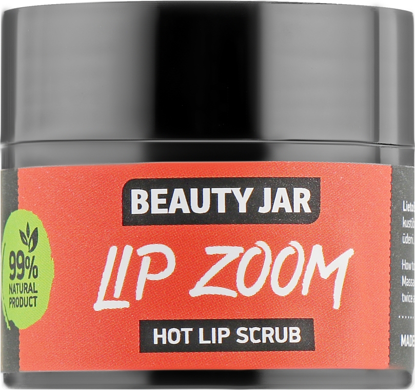 Цукровий скраб для губ - Beauty Jar Lip Zoom Hot Lip Scrub — фото N2