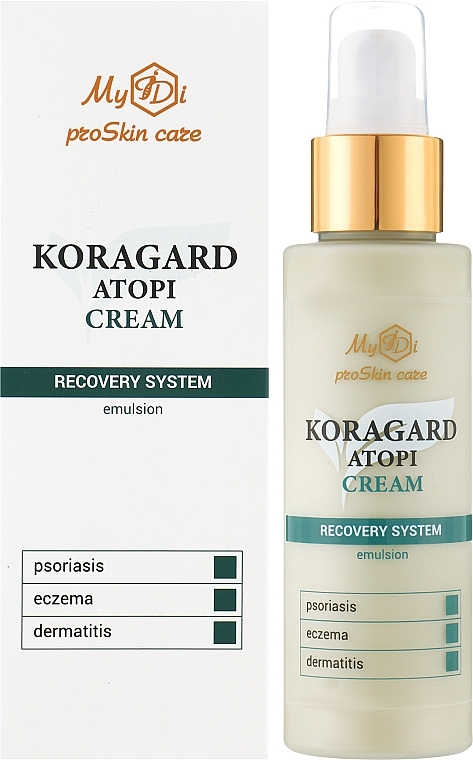 Крем для коррекции проявлений дерматита, псориаза и экземы - MyIDi Koragard Atopi Cream — фото N2