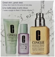 Духи, Парфюмерия, косметика Набор - Clinique 3-Step System Type II (soap/30ml + lot/30ml + lot/125ml)