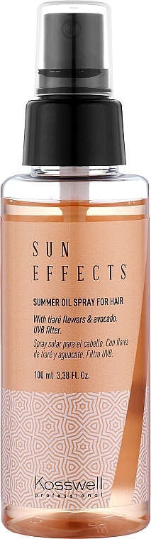 Защитное масло для волос от солнца - Kosswell Professional Sun Effects Summer Oil Spray For Hair — фото N1