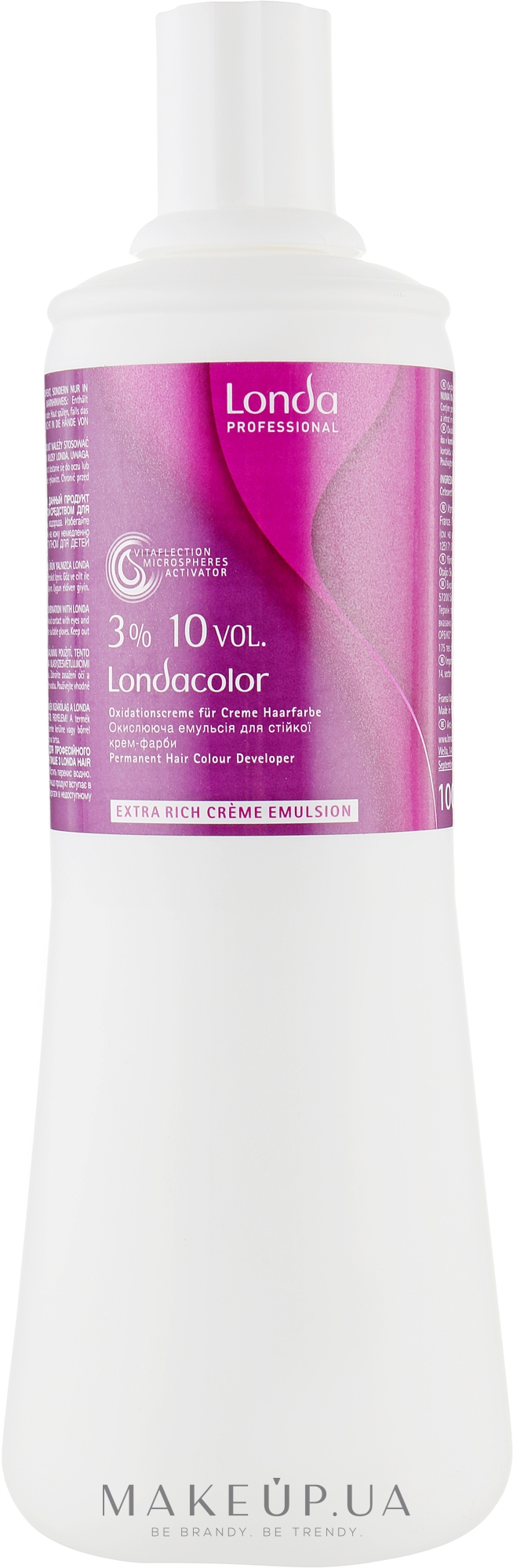 Окислительная эмульсия для стойкой крем-краски 3% - Londa Professional Londacolor Permanent Cream — фото 1000ml