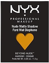 Парфумерія, косметика Матові тіні для повік - NYX Professional Matte Shadow Beyond Nude
