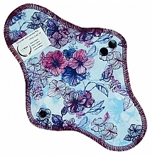 Многоразовая ежедневная прокладка с хлопком, фуксия с цветами - Soft Moon Ultra Comfort Maxi — фото N1