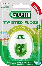 Зубна нитка вощена з м'ятою - G.U.M Sunstar Waxed Twisted Floss — фото N1