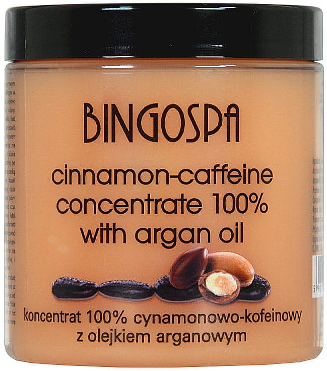 Концентрат кориці та кофеїну, з екстрактом олії аргани - BingoSpa Cinnamon-Caffeine and Argan Oil Concentrate — фото N1