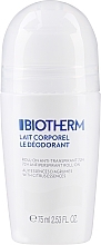 Шариковый дезодорант - Biotherm Lait Corporel — фото N1