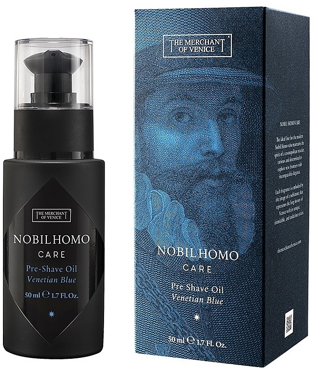 Масло перед бритьем - The Merchant Of Venice Nobil Homo Care Venetian Blue Pre-Shave Oil — фото N1