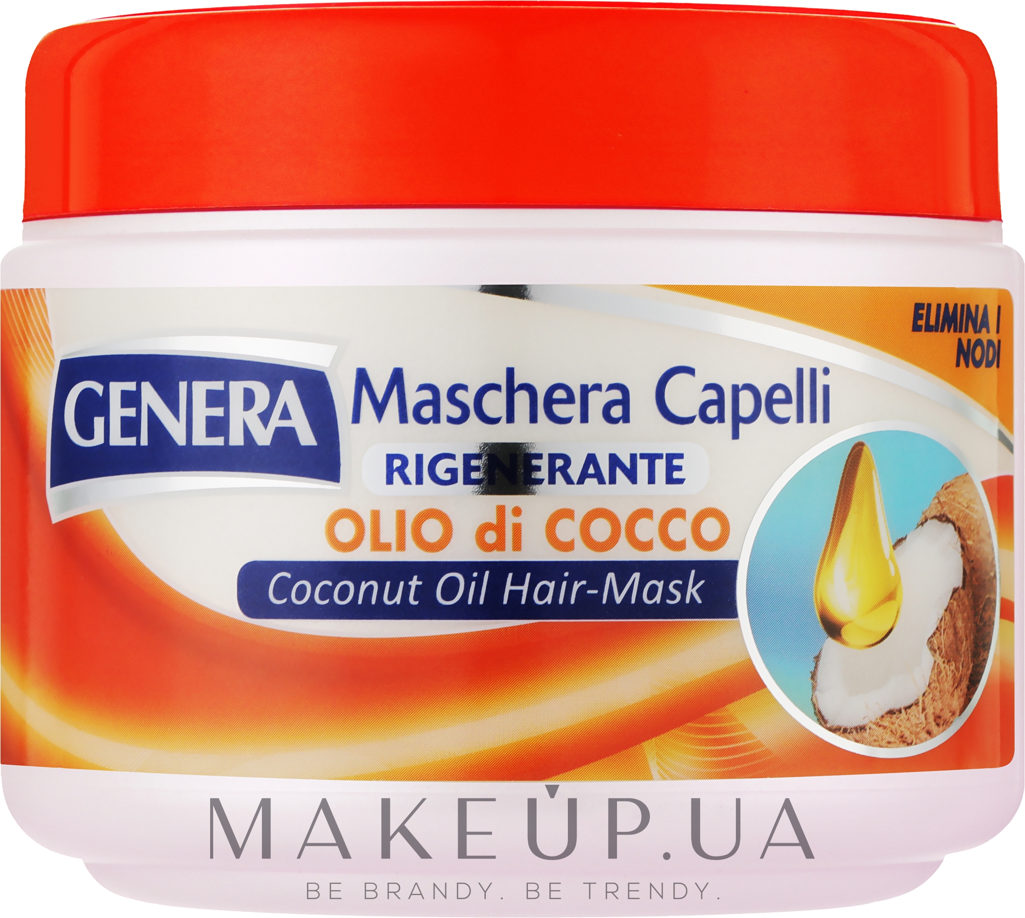 Восстанавливающая маска для волос с кокосовым маслом - Genera Maschera Capelli Rigenerante Alle Erbe — фото 500ml