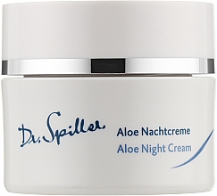 Парфумерія, косметика Нічний крем для обличчя, з алое вера - Dr. Spiller Aloe Vera Night Cream