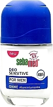 Роликовый бальзам-дезодорант - Sebamed For Men Deo Sensitive Roll-On 48H — фото N1