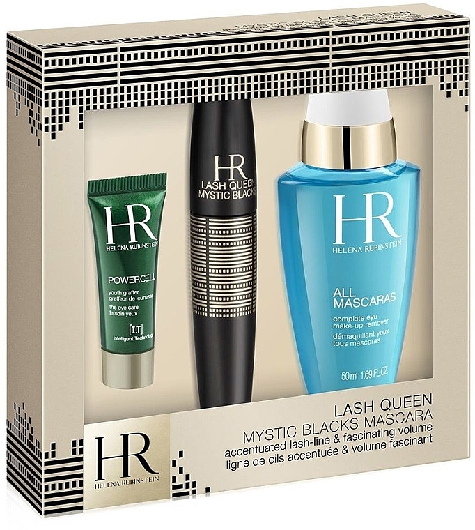 Набор - Helena Rubinstein Lash Queen Mystic Blacks Mascara (mascara/7ml + lot/50 ml + eye/care/3ml)