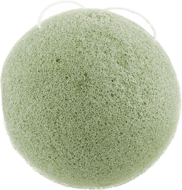 Спонж для умывания конжаковый крафт, зеленый чай - Cosmo Shop Konjac Sponge Craft Box — фото N1