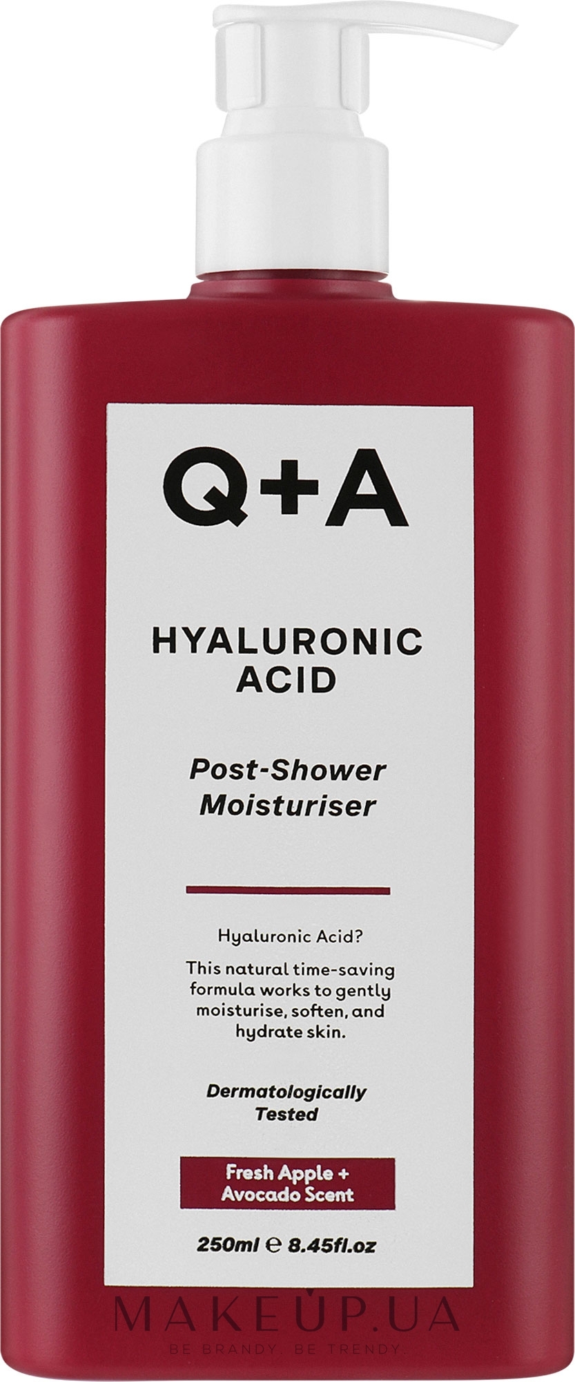 Увлажняющий крем после душа с гиалуроновой кислотой - Q+A Hyaluronic Acid Post-Shower Moisturiser — фото 250ml