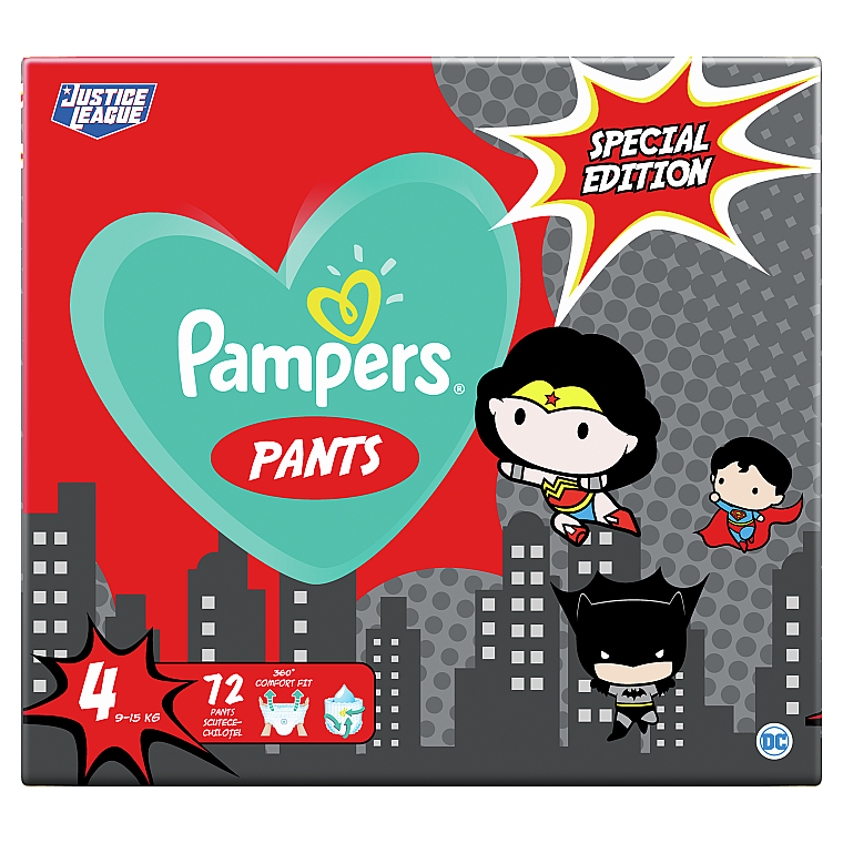 Подгузники-трусики Pants Special Edition, размер 4 (9-15кг), 72 шт - Pampers