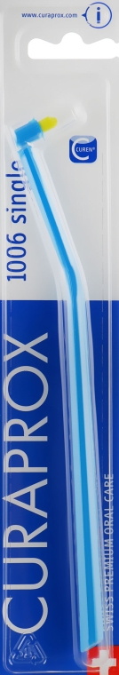 Монопучкова зубна щітка "Single CS 1006", світло-синя - Curaprox — фото N1