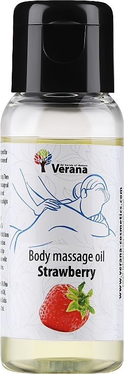 Масажна олія для тіла "Strawberry" - Verana Body Massage Oil — фото N1