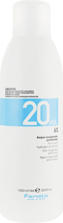 Окислювач 20 vol 6% - Fanola Perfumed Hydrogen Peroxide Hair Oxidant — фото N2