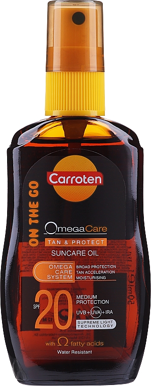 Масло для загара - Carroten OmegaCare Suncare Oil SPF 20 — фото N1