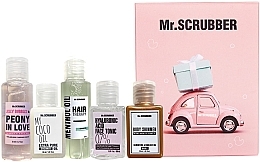 Духи, Парфюмерия, косметика УЦЕНКА Набор - Mr.Scrubber Travel Box (oil/30 ml + shm/35 ml + sh/gel/35 ml + b/shimmer/30 ml + tonic/30 ml) *