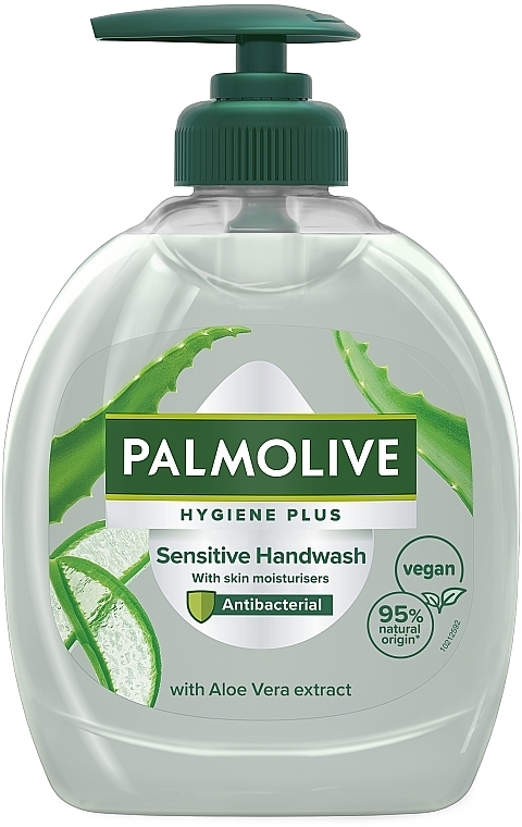 Жидкое мыло для рук "Гигиена Плюс" для чувствительной кожи с экстрактом алоэ вера антибактериальное - Palmolive Naturals — фото N4